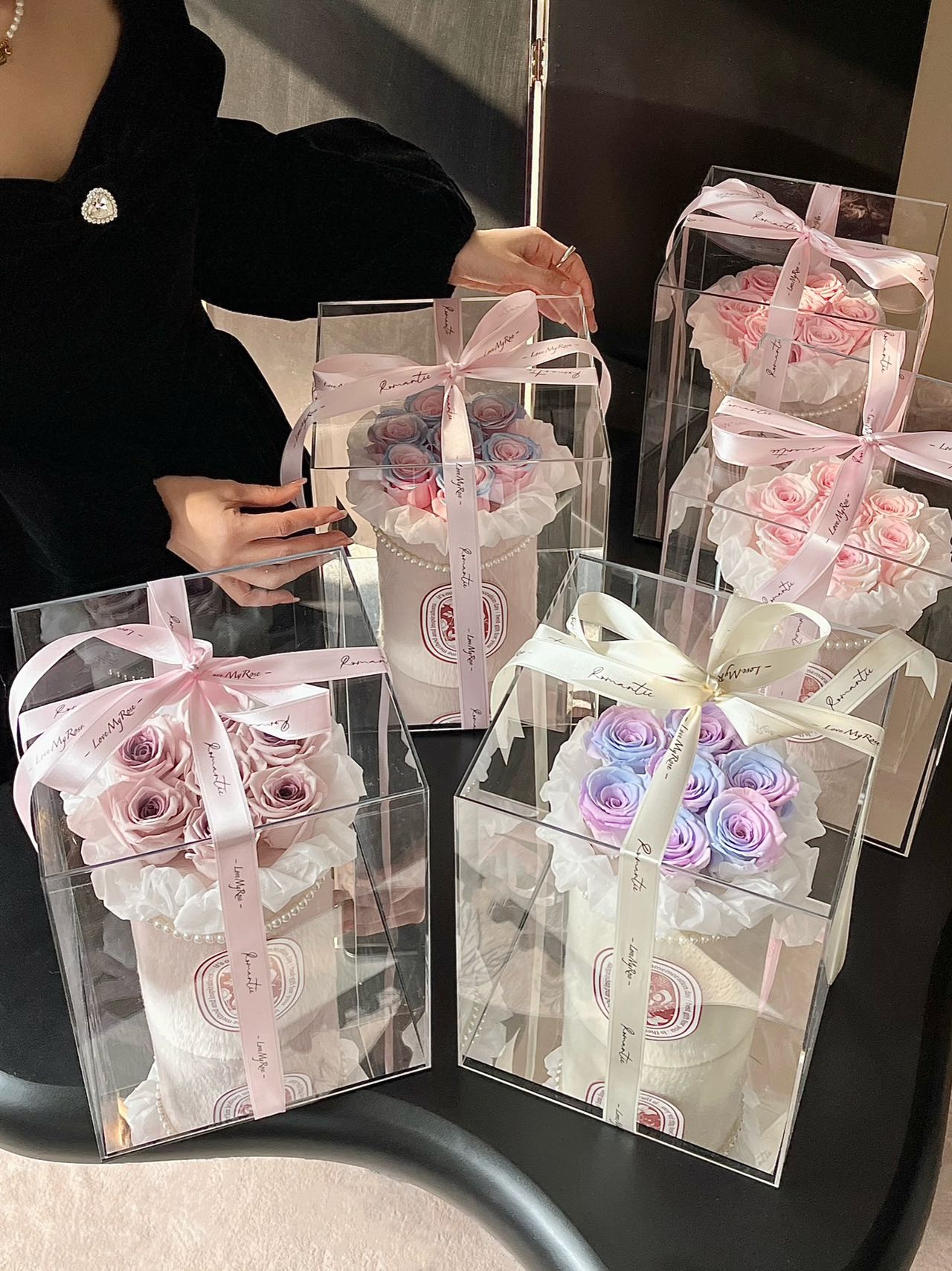 Elegant Preserved Rose Gift Boxes