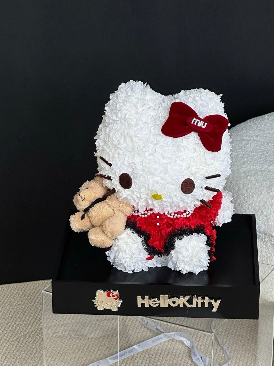 HelloKitty Miu Miu Red Dress Preserved Flower