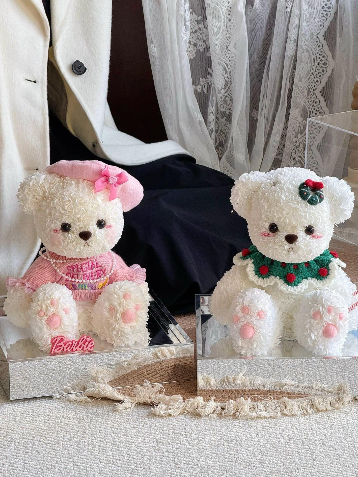 Adorable Teddy Bear Preserved Flower