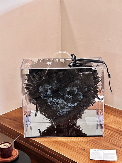 Romantic Heart-Shaped Preserved Flower Gift Box