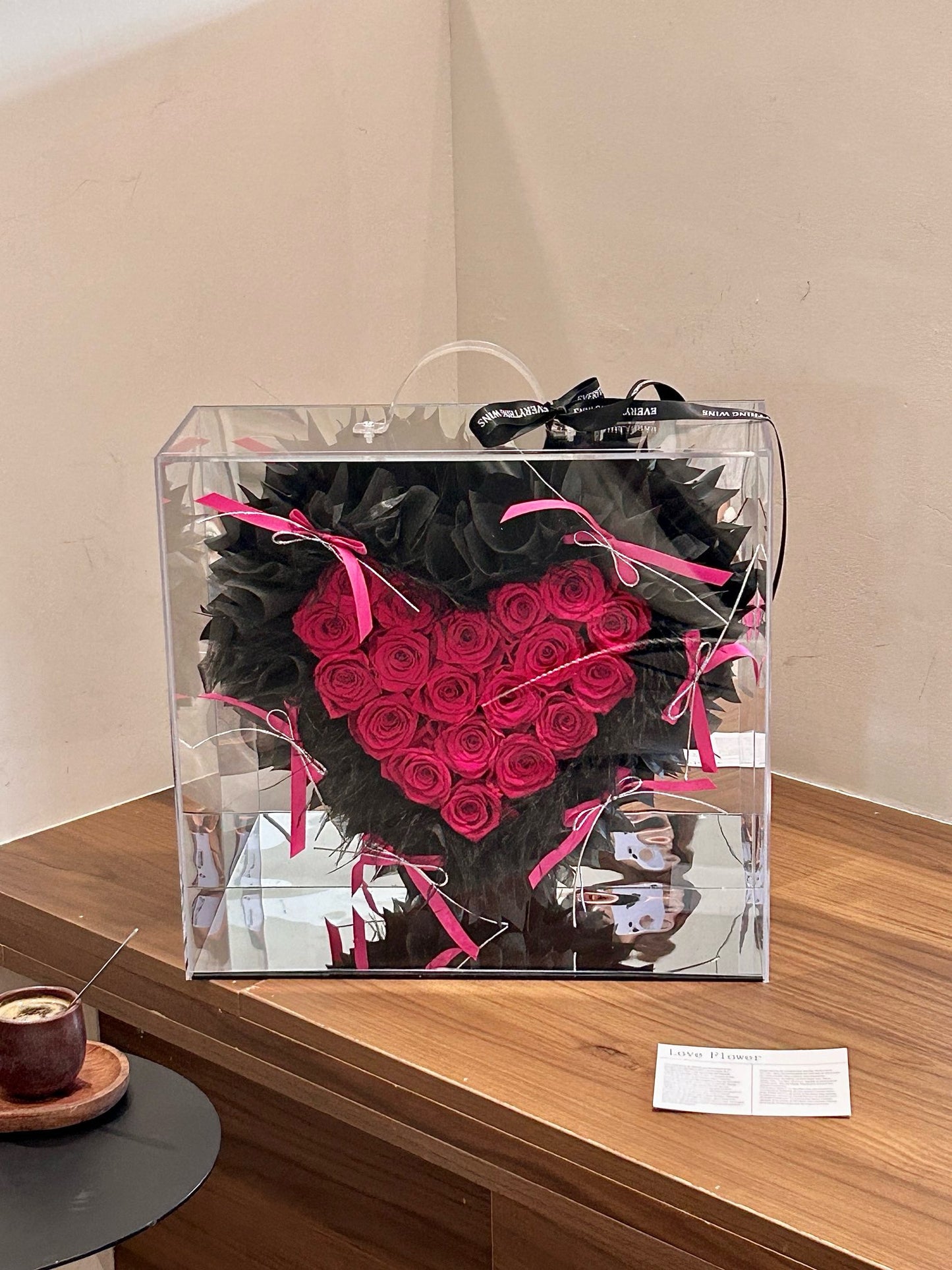 Romantic Heart-Shaped Preserved Flower Gift Box