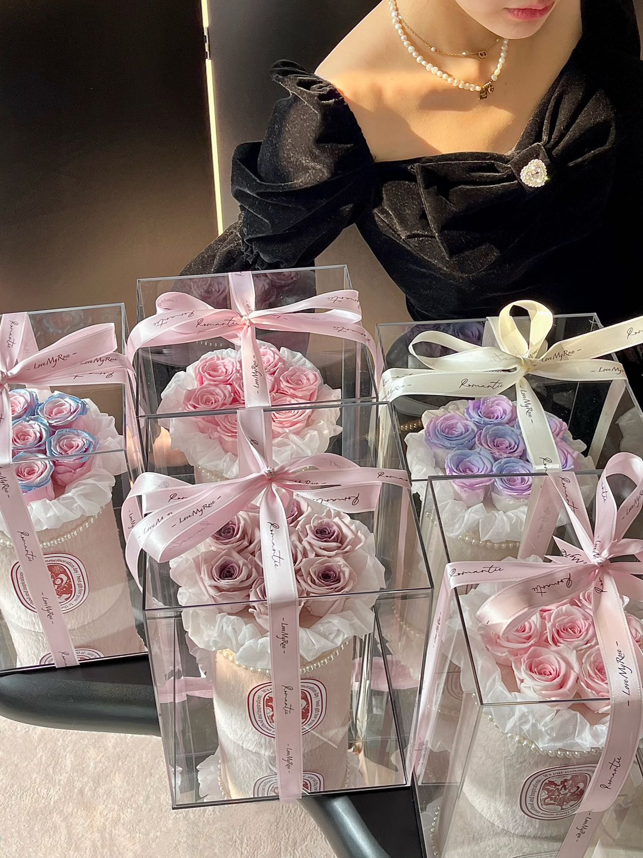 Elegant Preserved Rose Gift Boxes